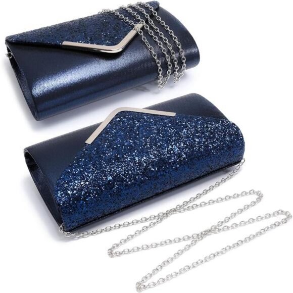 Women Evening Bags Formal Clutch Purses for Wedding Party Prom Handbags - Picture 3 of 7